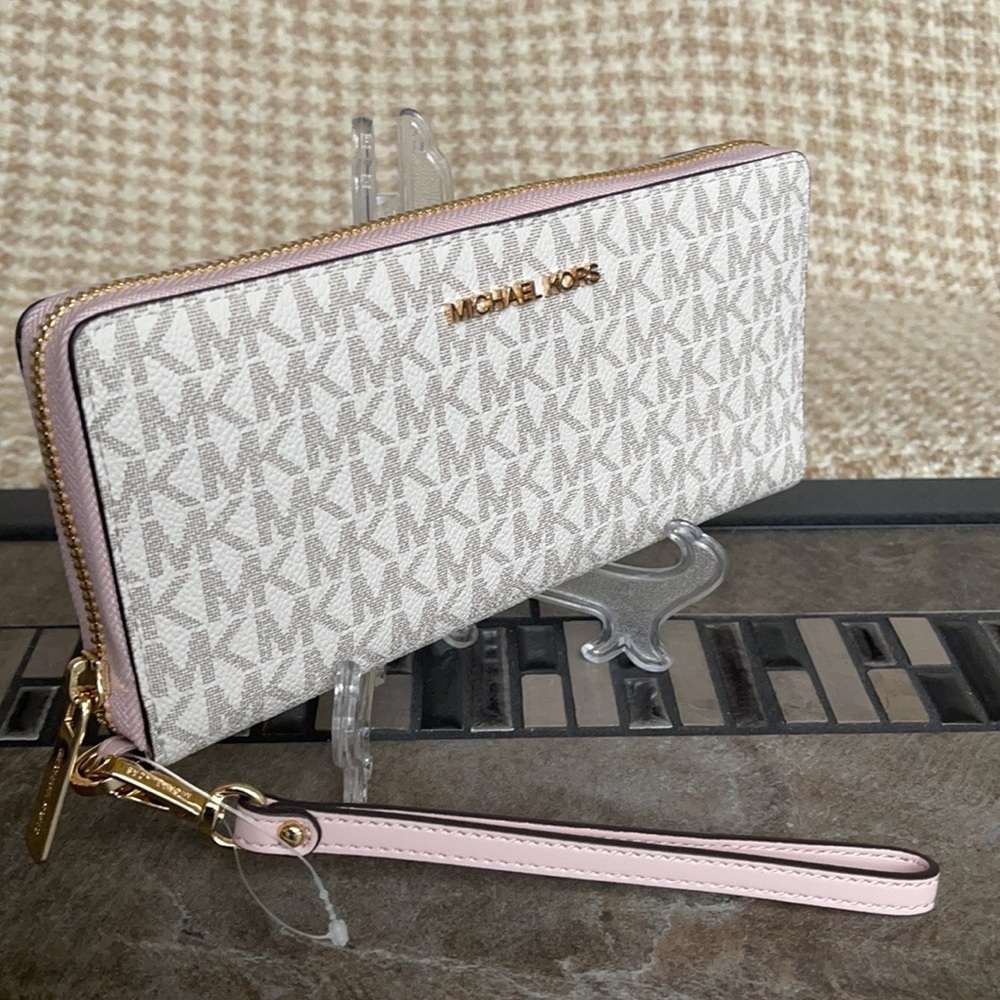 Michael Kors Jet Set Travel Large Travel CONTINENTAL Wristlet-Wallet - Picture 14 of 16